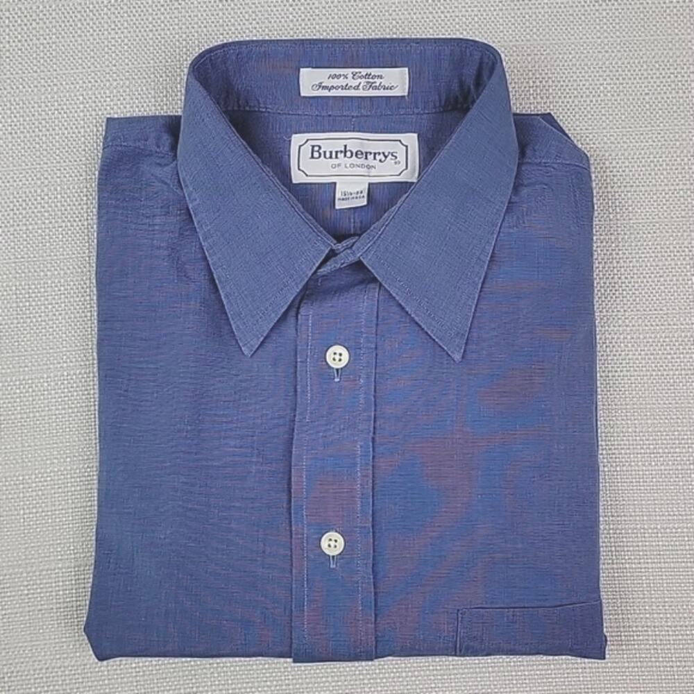 Burberrys‎ of London vintage button-up short sleeve shirt 15.5/33